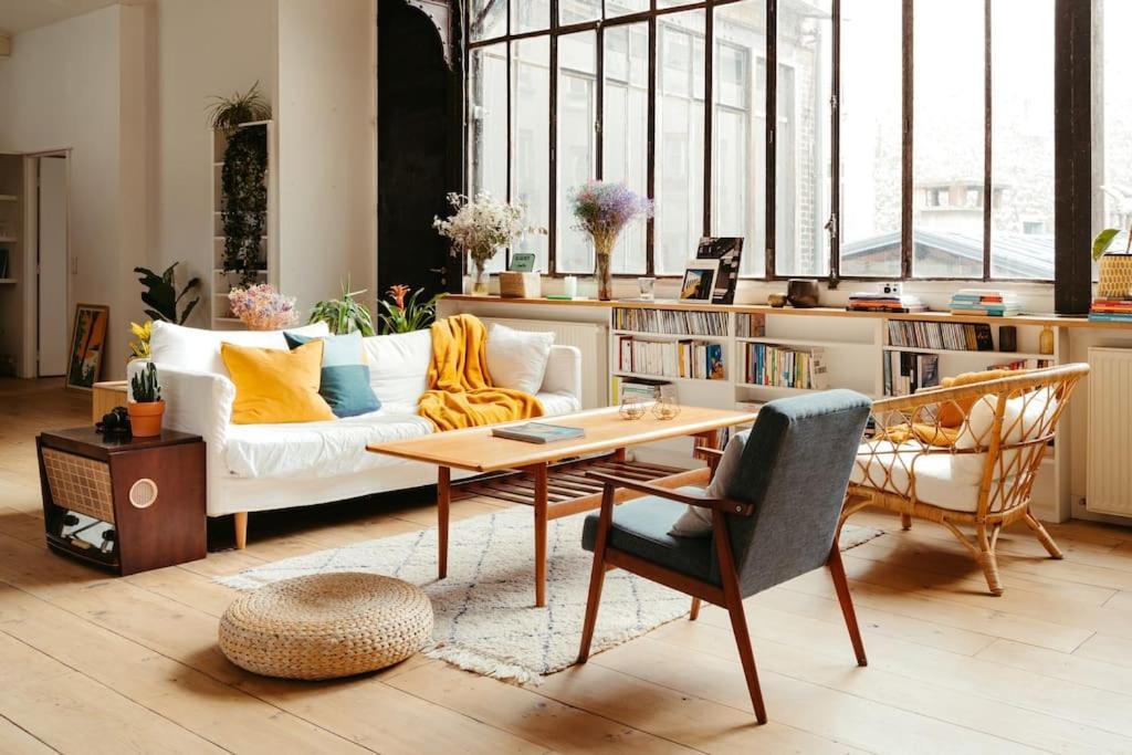 Sublime Loft Avec Verrières Sur Le Canal St Martin Appartamento